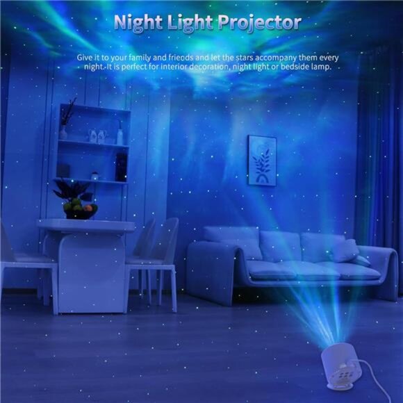 Galaxy Star Projector LED Night Light Remote Timer Bedroom Room Decor Party Gift - Picture 6 of 7